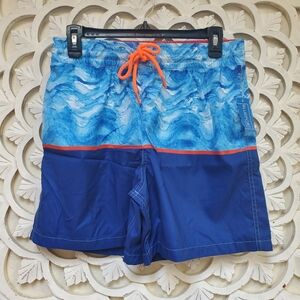 Blueport by Le Club Original Blue Horizon Swim Trunk Blue Mens Size Mefium